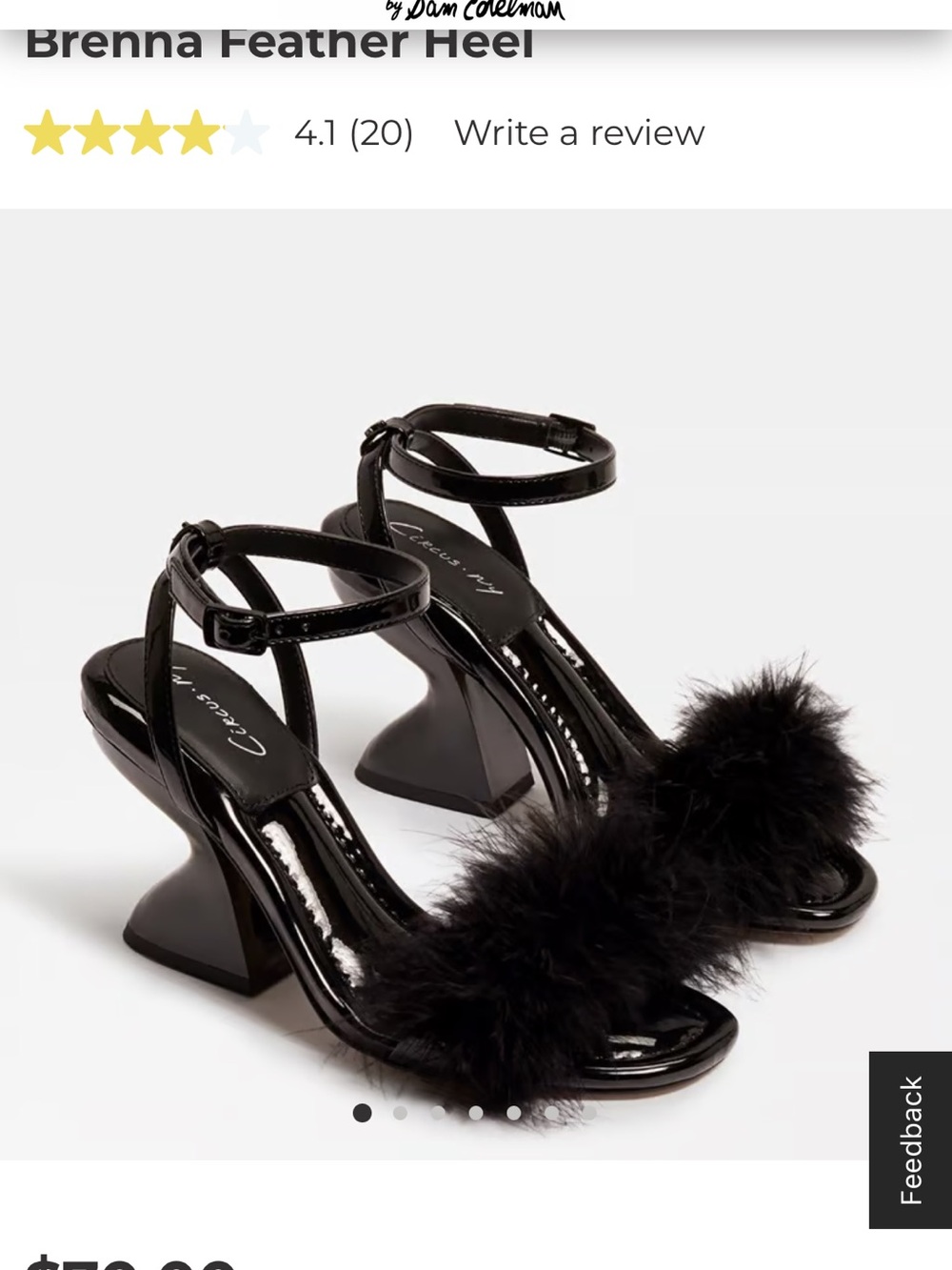 Sam Edelman Circus NY | Feather Patent Leather Heels Sz 7 - Picture 2 of 7